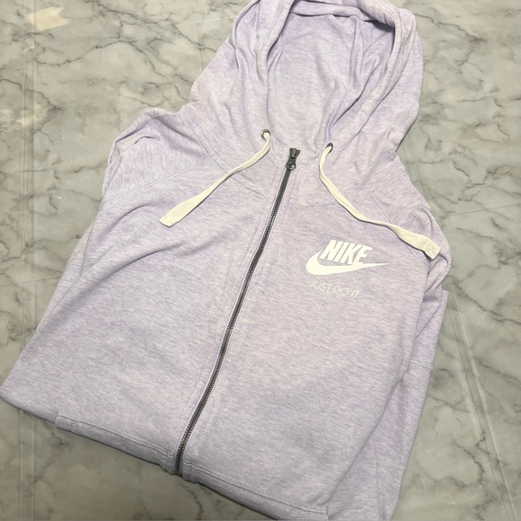 2XL Nike Lavender Lilac Lightweight Zip Up Spring Everyday Hoodie Athleisure - Picture 2 of 6